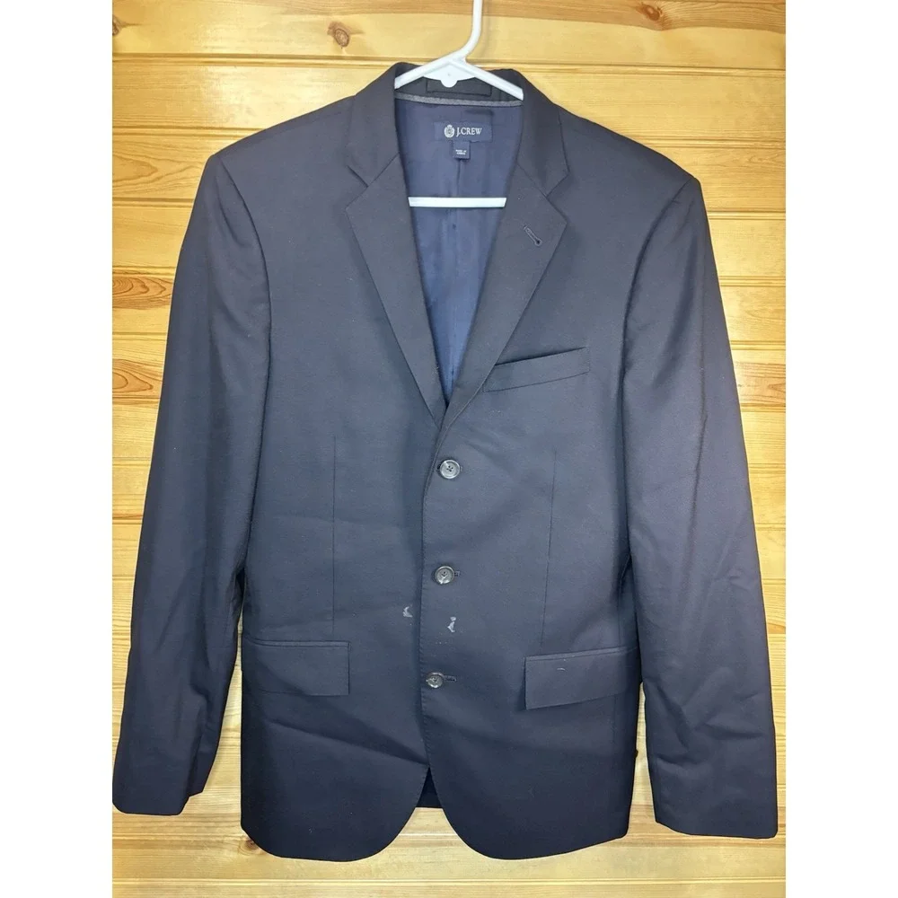 J. Crew Loro Piana Ludlow Blazer ‎ Men's 36R Navy Blue Wool Super 120 Wool READ!